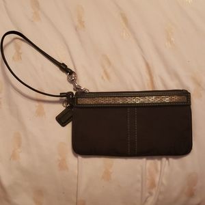 Beaded Coach wristlet